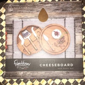 New Fabio Vivioni Cheese Board & Tools Set